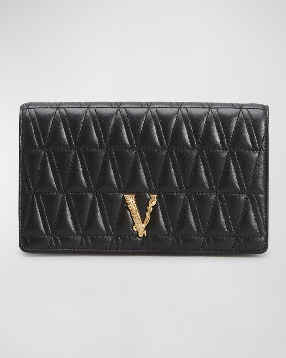 

Кошелек Virtus из стеганой кожи на цепочке Versace