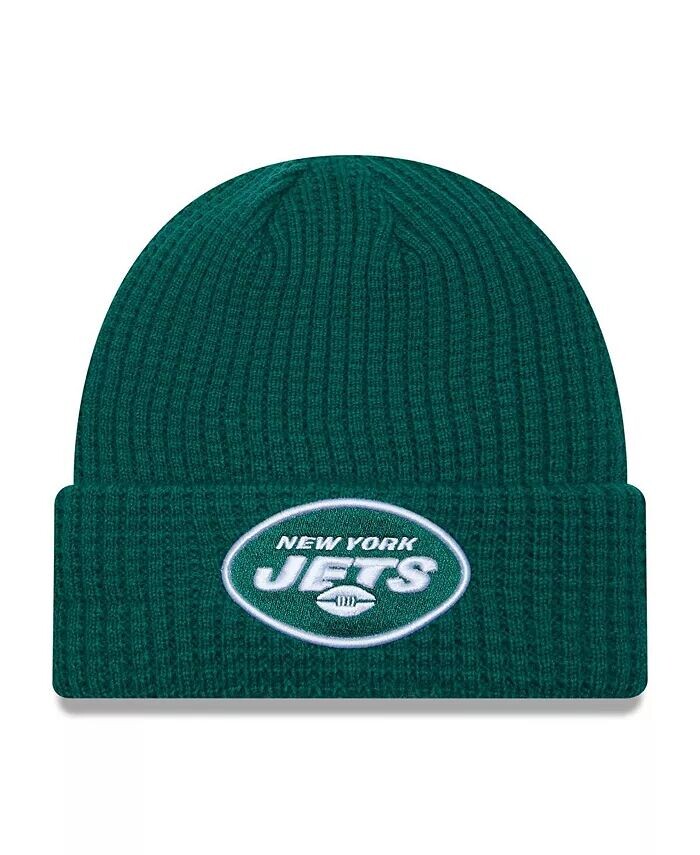 

Мужская зеленая вязаная шапка с манжетами New York Jets Prime New Era, зеленый