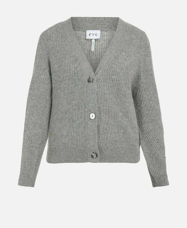 

Кашемировый кардиган FTC Cashmere, серый