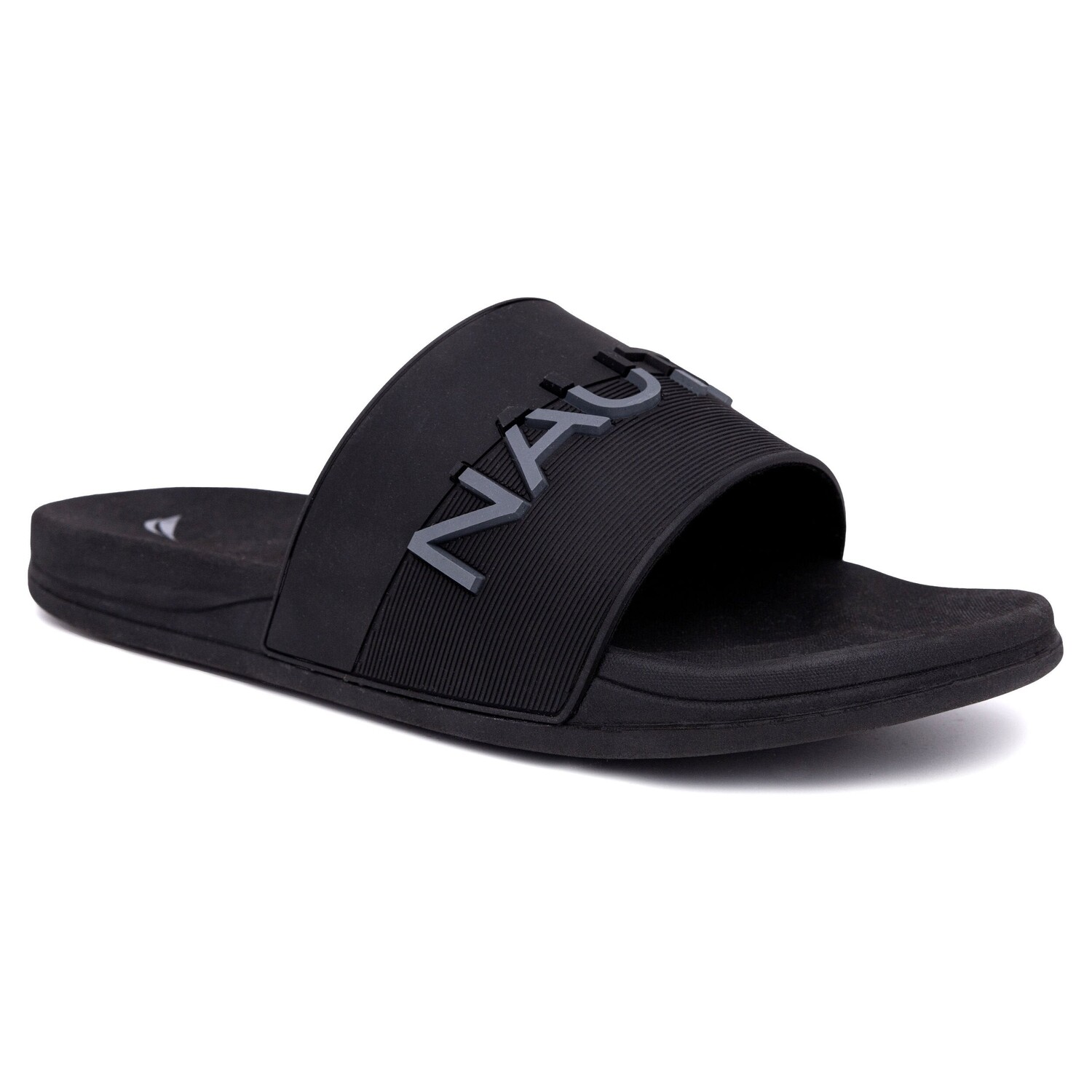

Шлепанцы с логотипом Nautica, цвет Black Iron Wash