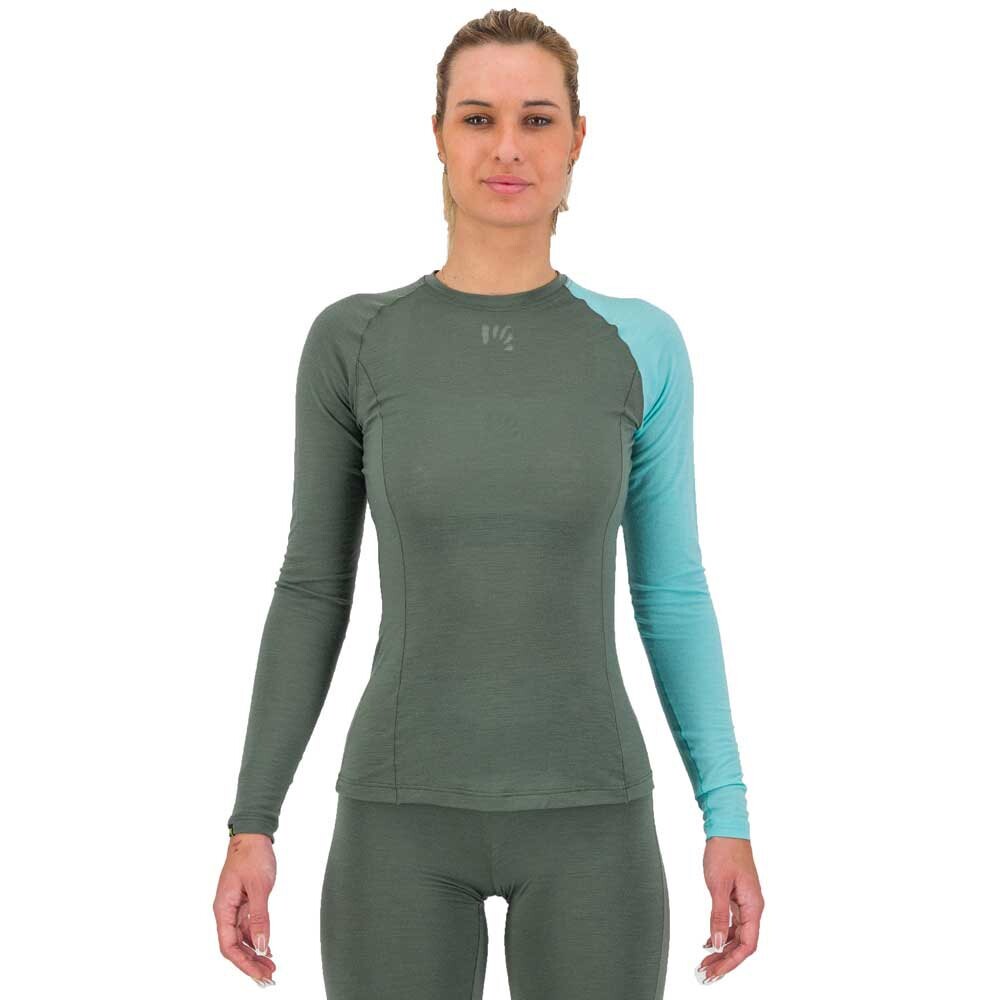 

Базовый слой с длинным рукавом Karpos Dinamico Merino 130, зеленый
