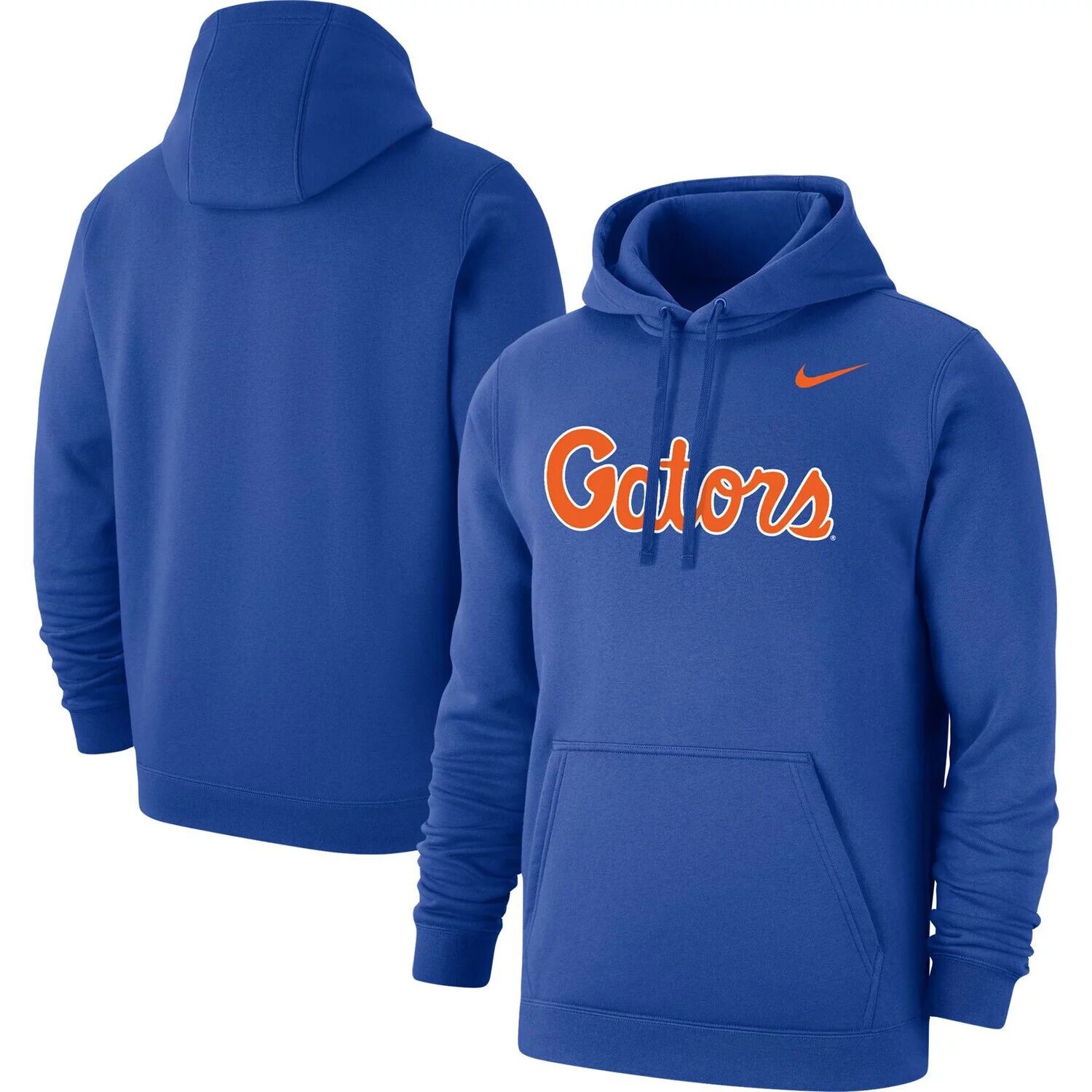 

Мужской пуловер с капюшоном и логотипом Royal Florida Gators Wordmark Club Nike