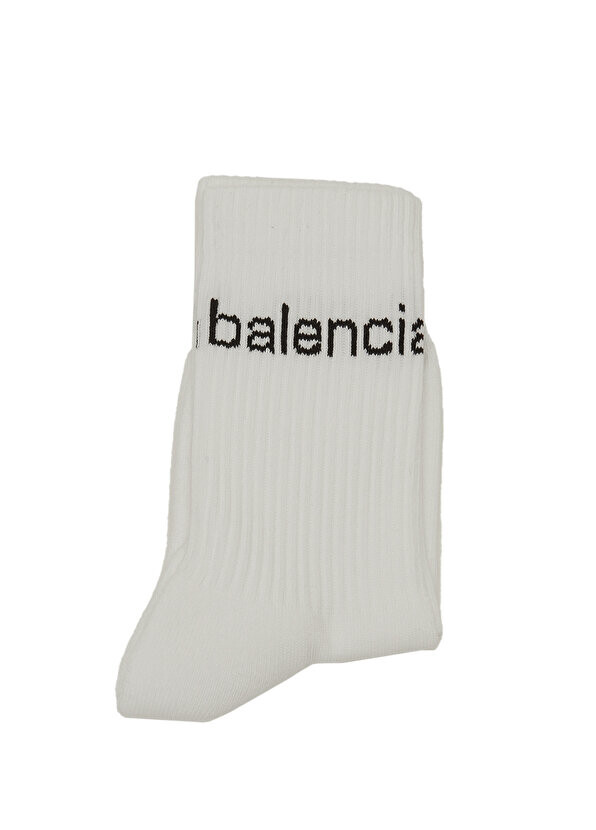 

Женские носки с белым логотипом Balenciaga