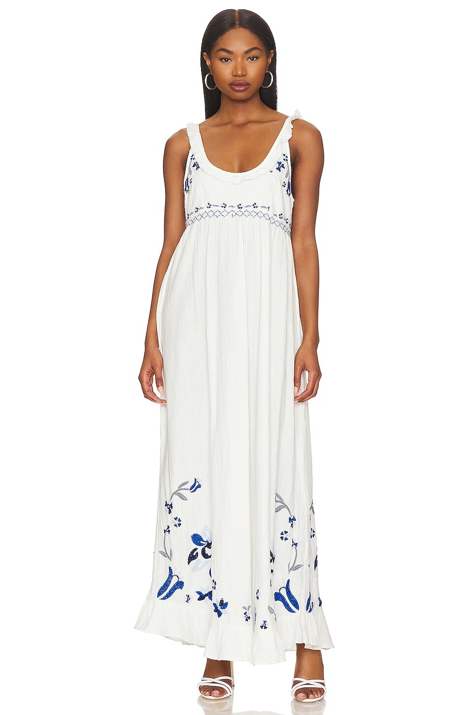 

Платье Free People Magda, цвет Ivory Indigo