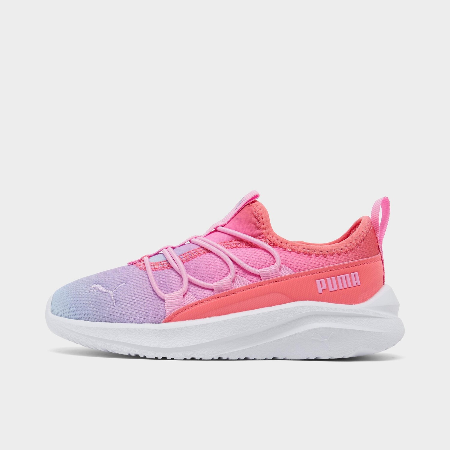

Повседневная обувь из эластичного кружева для девочек Puma One For All, розовый