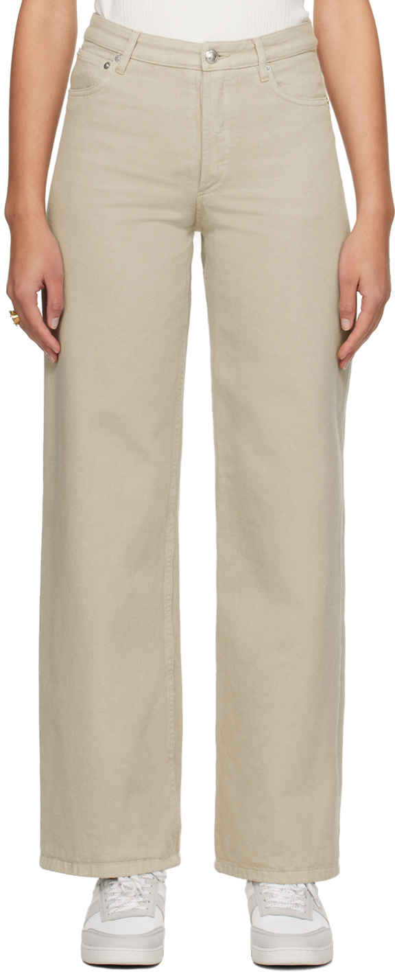 Джинсы темно-серого цвета Elisabeth A.P.C. джинсы широкие difransel размер 32 коричневый