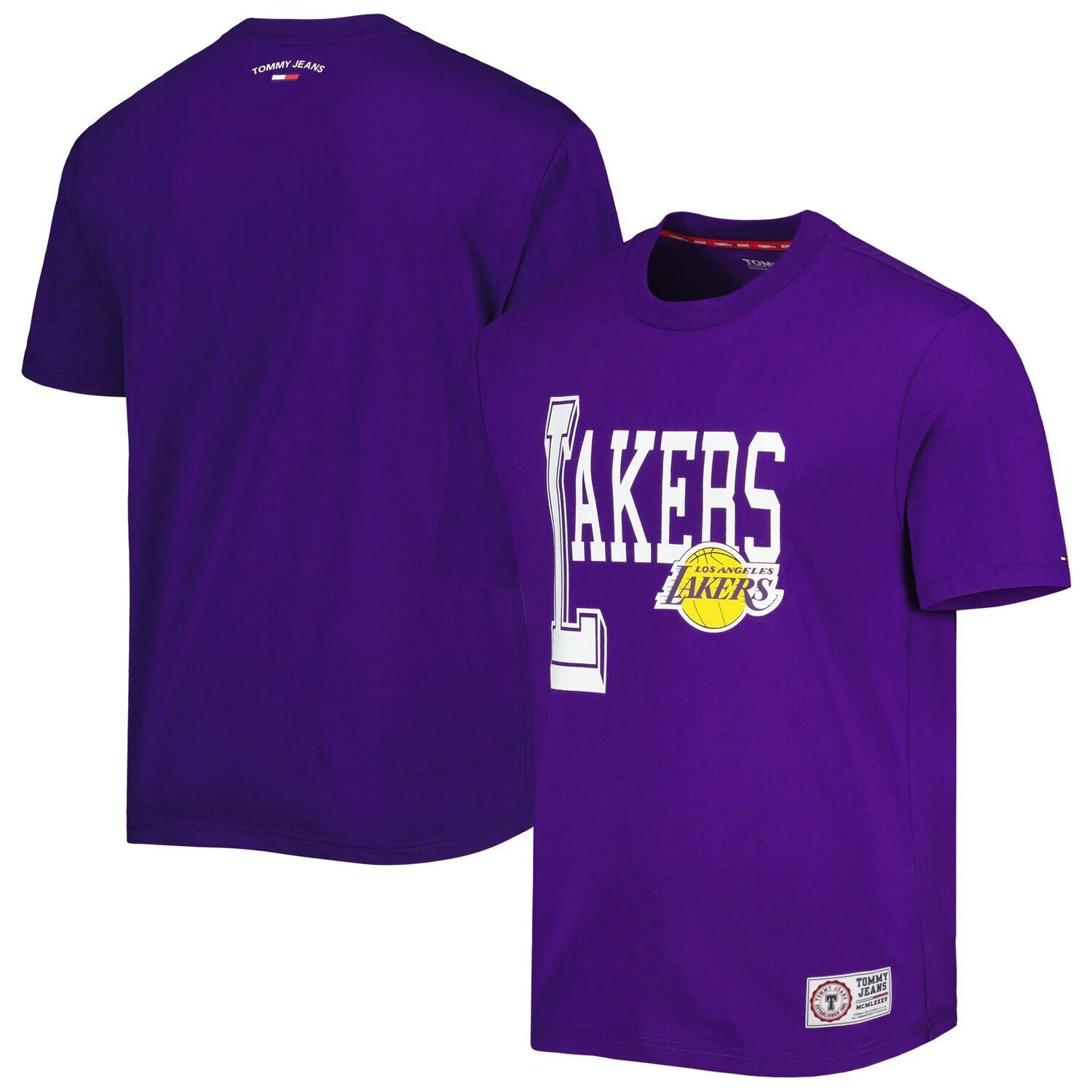 

Мужская фиолетовая футболка Tommy Jeans Los Angeles Lakers Mel Varsity, Фиолетовый