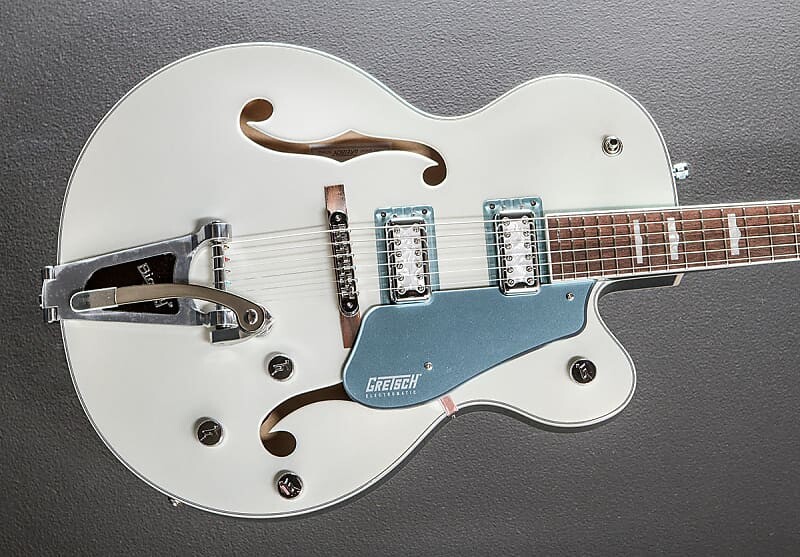 

Электрогитара Gretsch G5420T-140 Electromatic 140th Double Platinum Hollow Body w/Bigsby - Two-Tone Pearl Platinum
