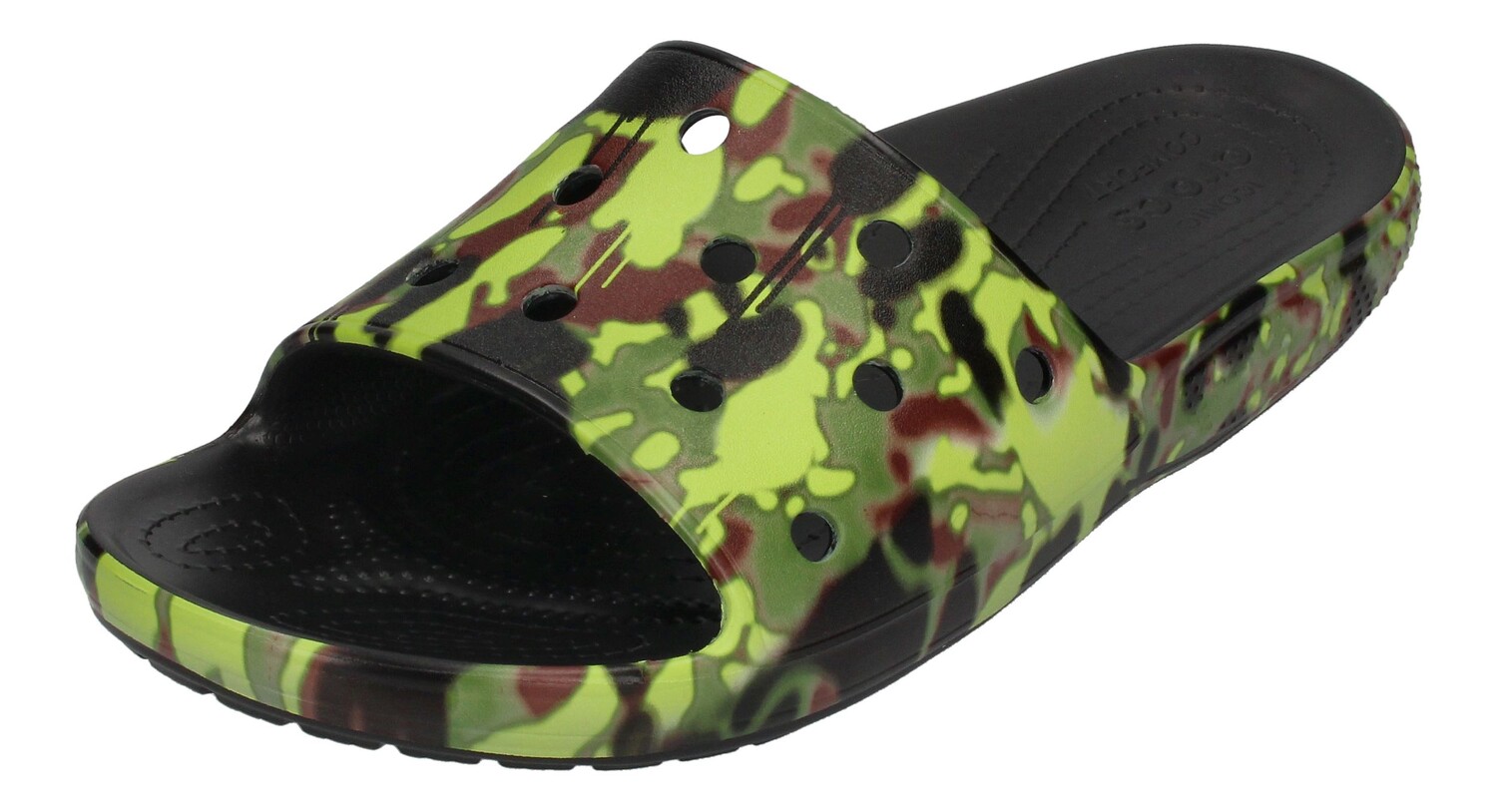 

Мюли Crocs Classic Spray Camo Slide, черный