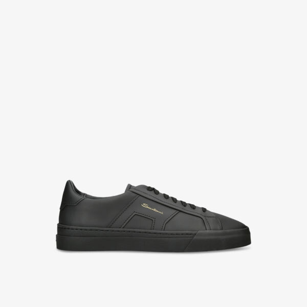 

Кожаные низкие кеды Gloria DBS Santoni, черный