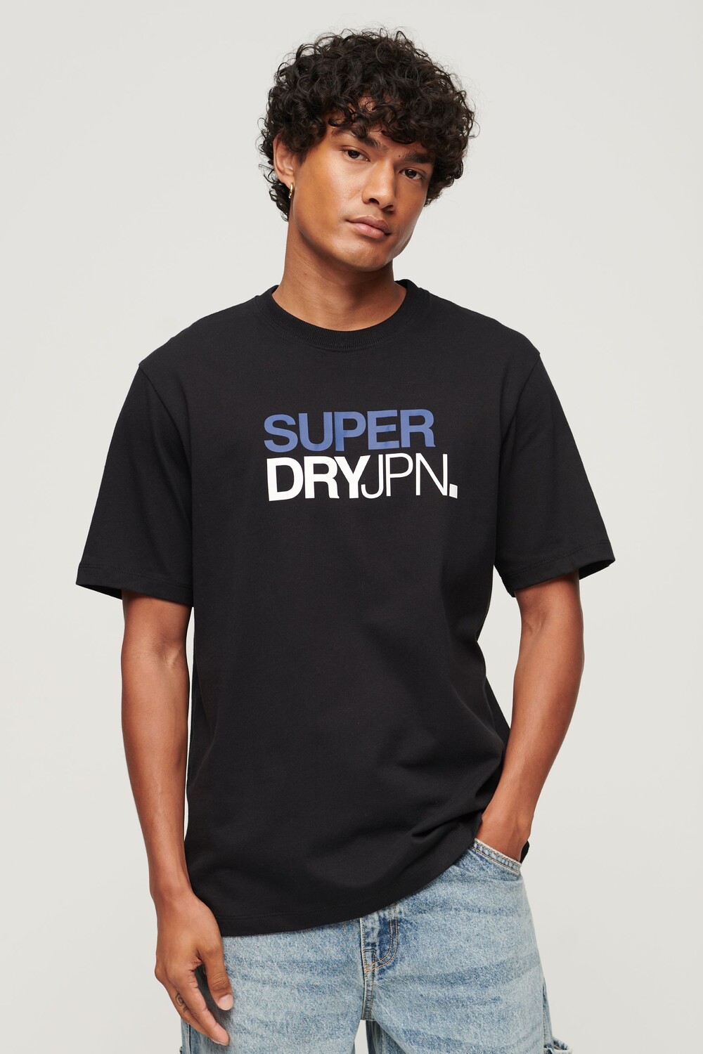 

Свободная футболка Sportswear с логотипом Superdry, черный