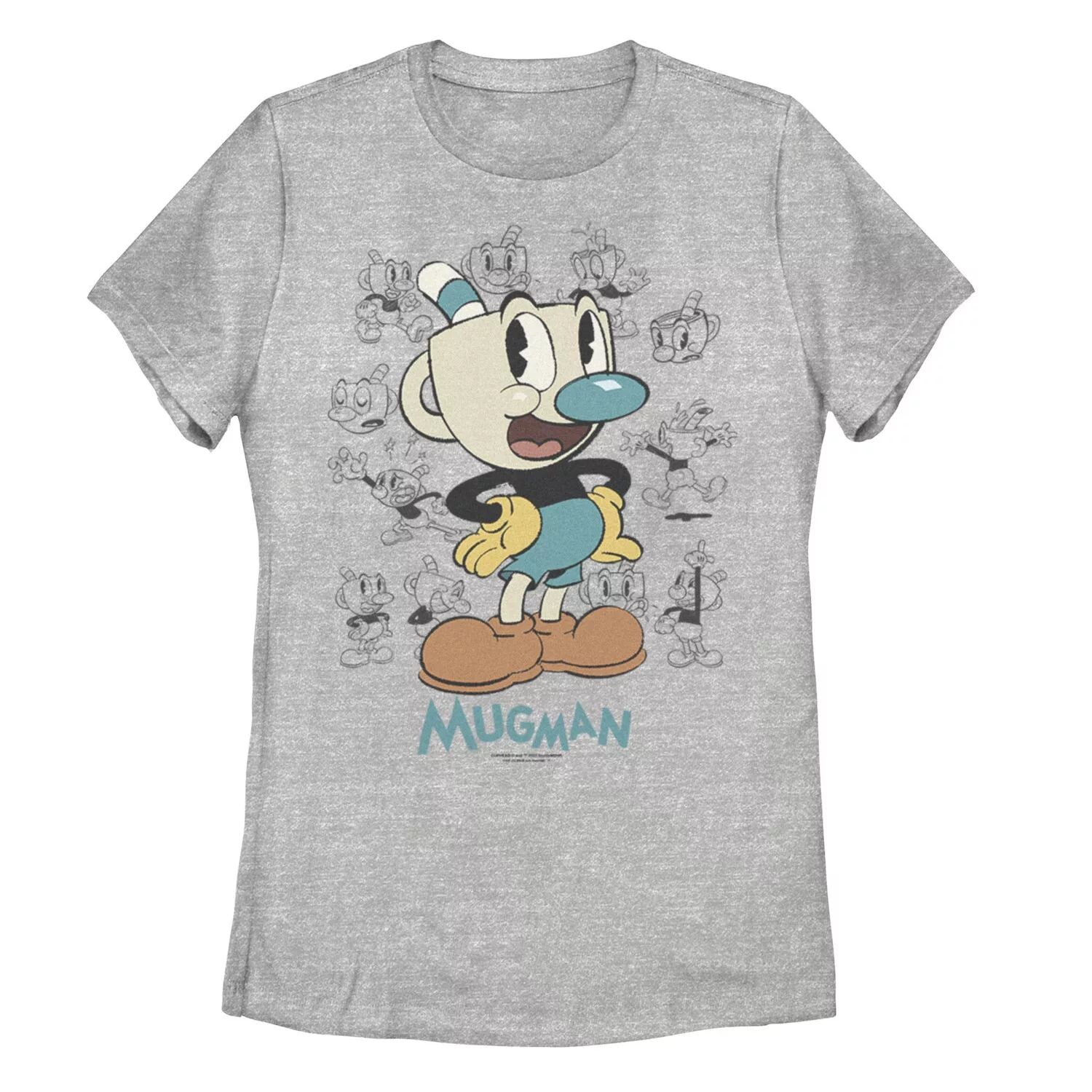 

Футболка с рисунком Mugman Sketches для юниоров The Cuphead Show Licensed Character