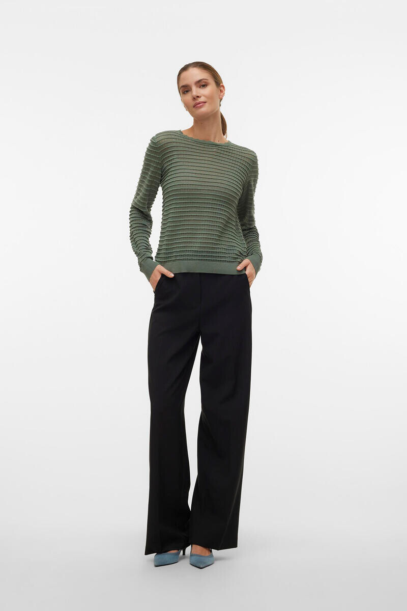 

Свитер с ажурными деталями Vero Moda, зеленый