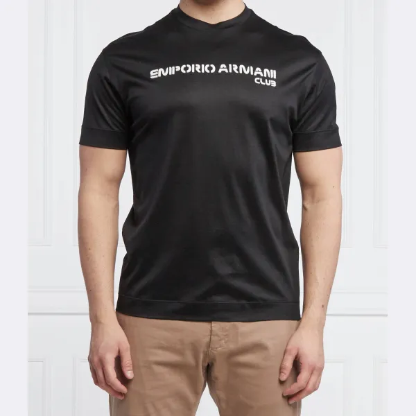

Футболка стандартного кроя Emporio Armani, черный