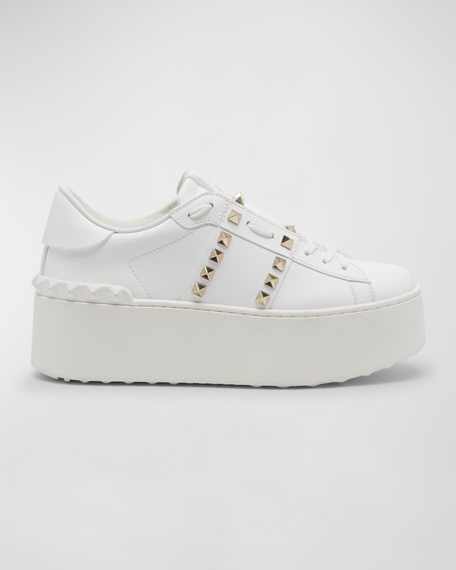 

Кроссовки Rockstud без названия на платформе Valentino Garavani, Серый, Кроссовки Rockstud без названия на платформе Valentino Garavani