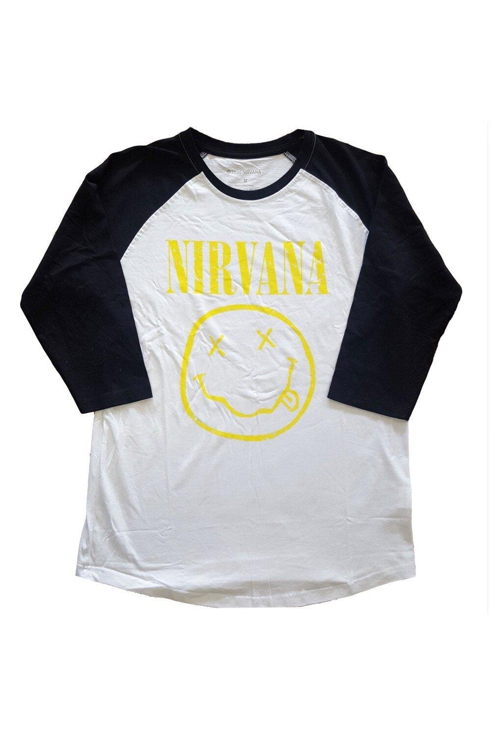 

Футболка «Улыбка» реглан Nirvana, черный
