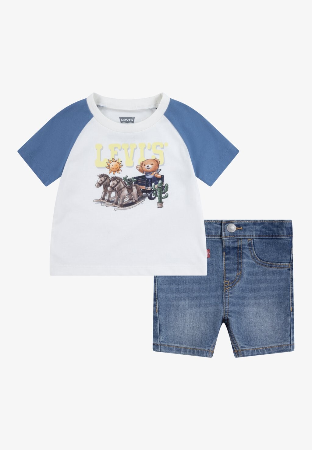 

Джинсовые шорты BEAR RAGLAN SET Levi's, цвет cloud dancer