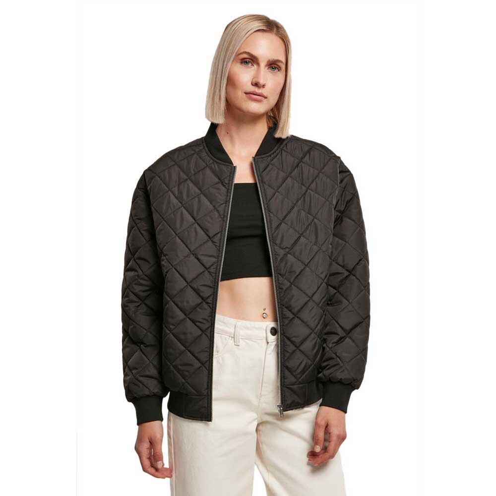 

Куртка Urban Classics Oversized Diamond Quilted Bomber, черный