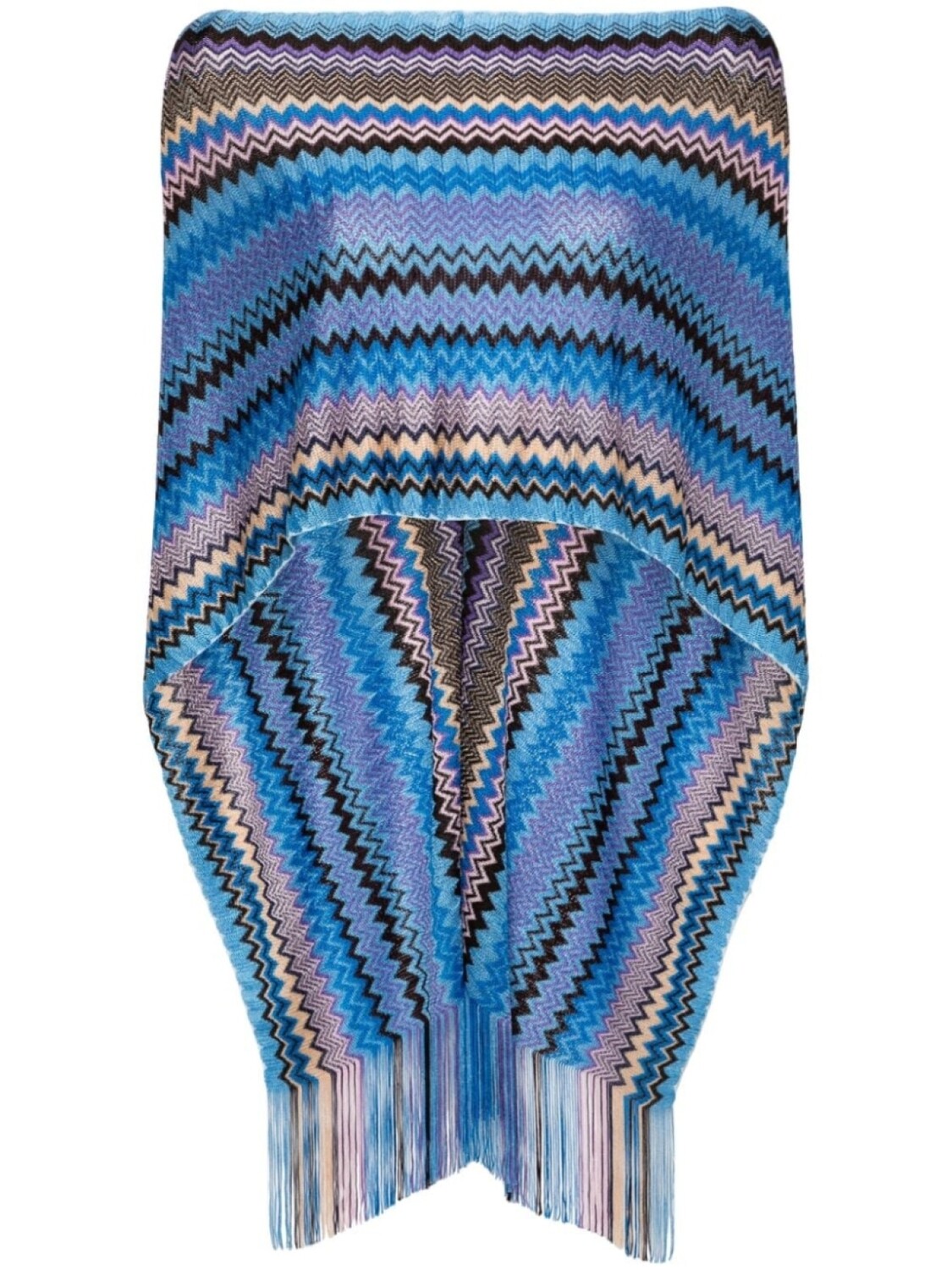 

Шаль Missoni с узором «зигзаг», синий