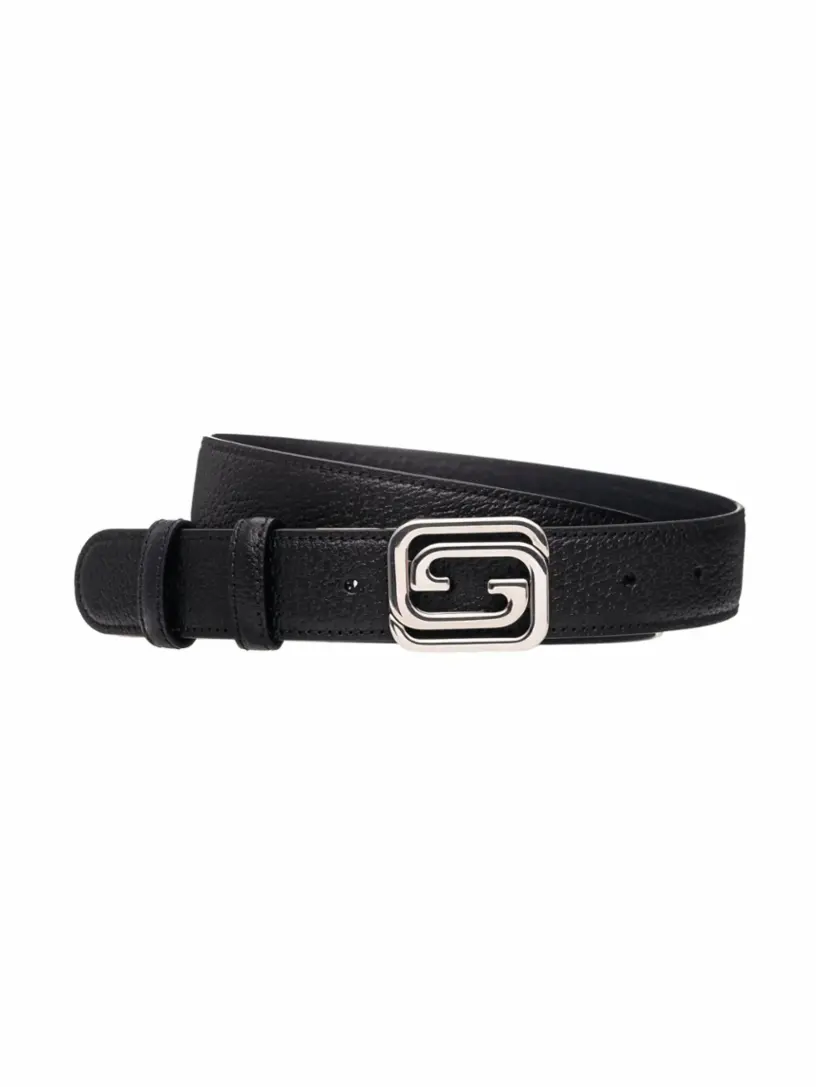 

Двусторонний ремень Square Interlocking G Gucci, черный