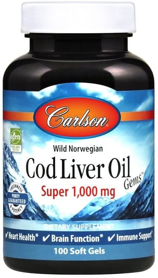 Carlson Labs Масло печени дикой норвежской трески, 1000 мг, 100 капсул