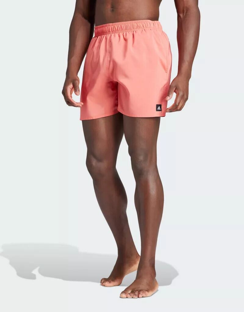 

Красные короткие плавки-шорты adidas Solid CLX adidas performance