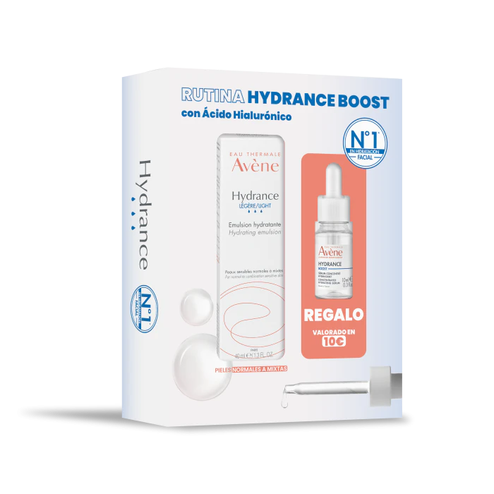 

Набор косметики Eau Thermale Avène Hydrance Emulsión hidratante ligera + Hydrance Serum Boost AV Avene, Set 2 productos