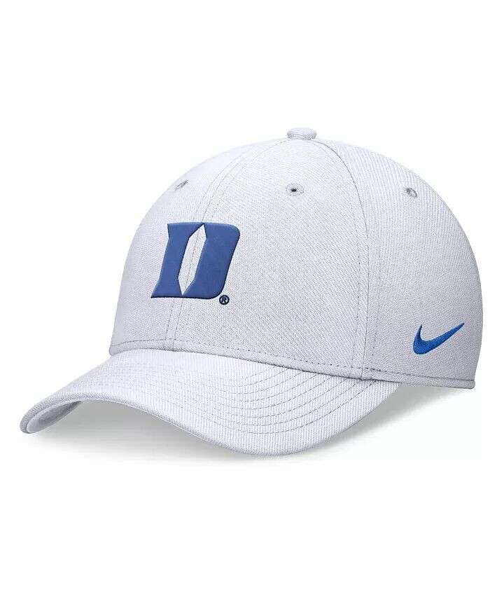 

Мужская белая кепка с галочкой Duke Blue Devils 2024 On-Field Nike, белый