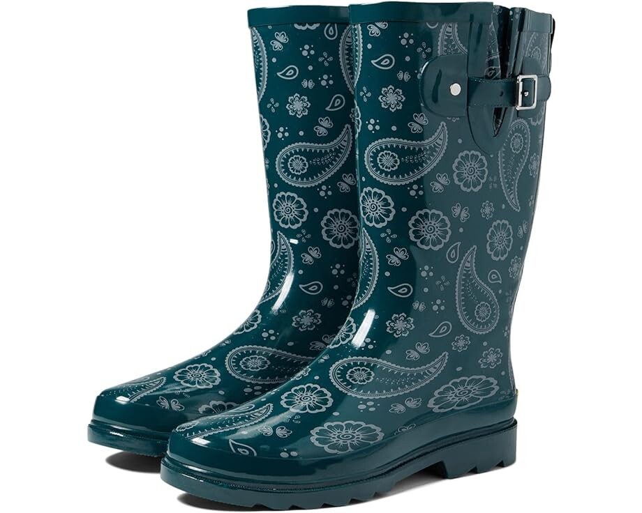

Ботинки Western Chief Printed Tall Rain Boot, темно-синий