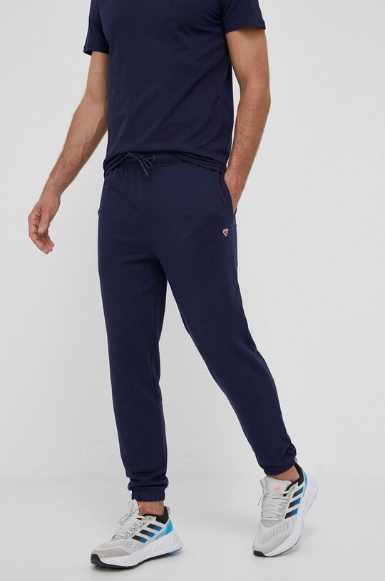 

Хлопковые спортивные штаны Hummel, темно-синий