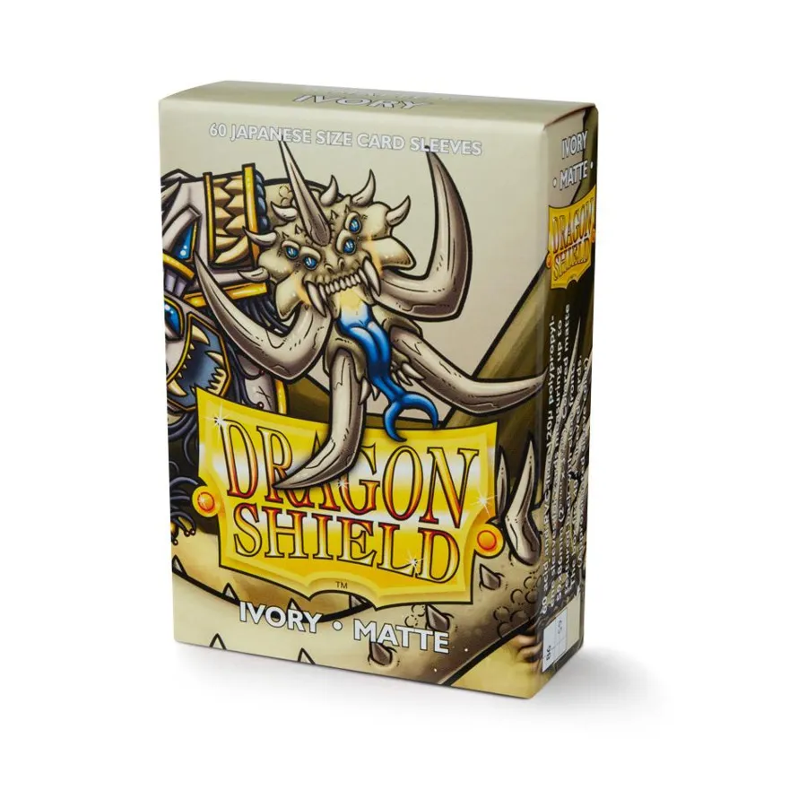 

Японские рукава – матовый цвет слоновой кости (60), Dragon Shield - Card Sleeves - Japanese