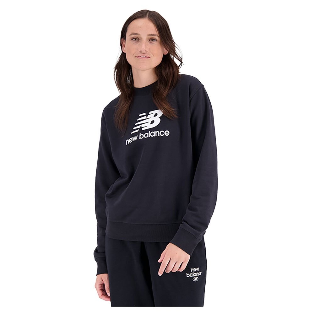 

Толстовка New Balance Essentials Stacked Logo French Terry, черный