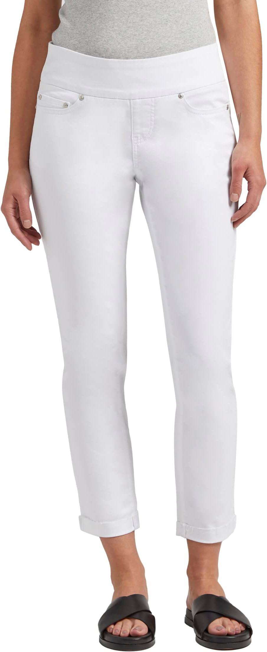 

Узкие брюки до щиколотки со средней посадкой Amelia Jag Jeans, белый
