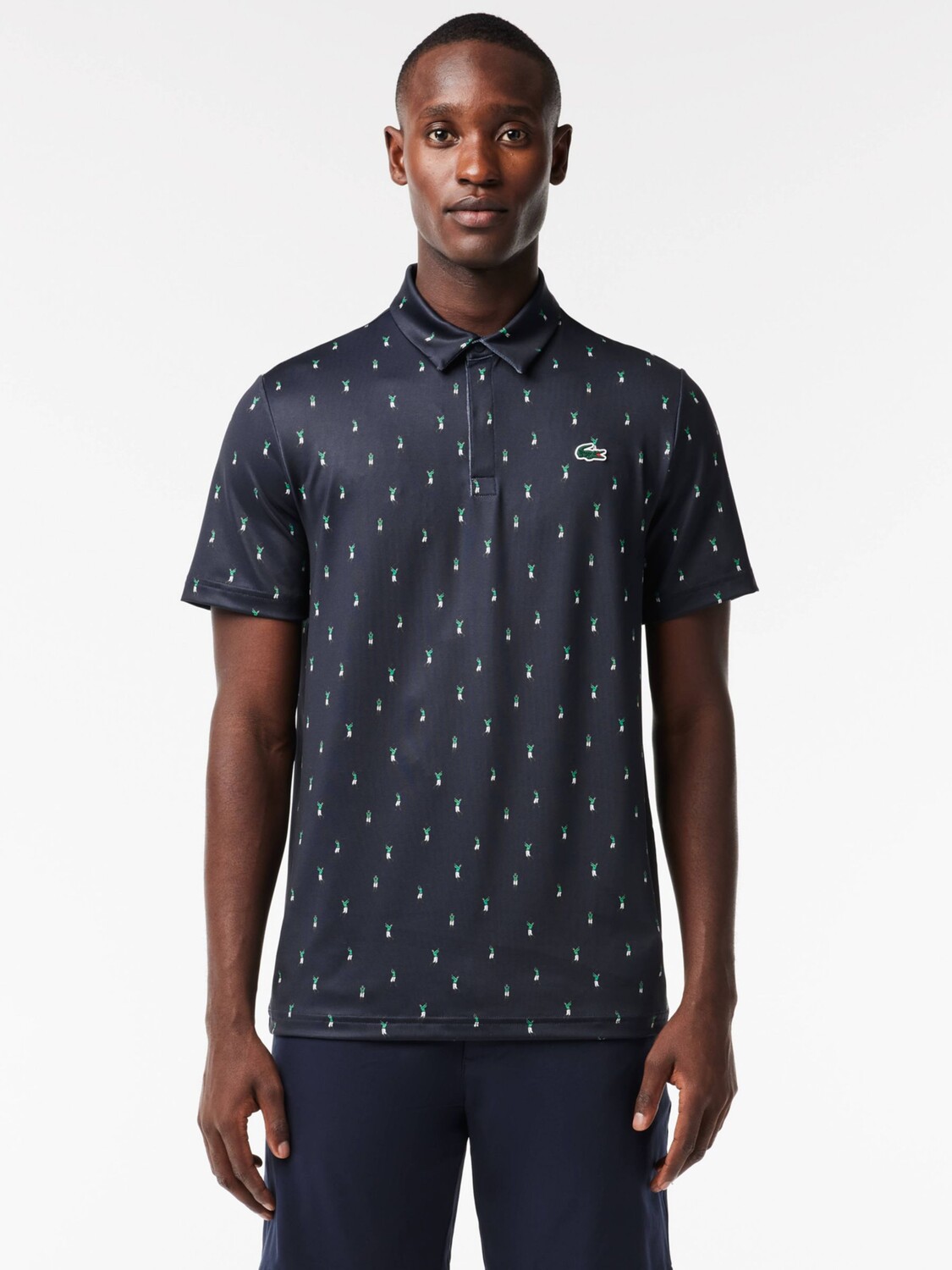

Сезонная рубашка-поло для гольфа Lacoste, темно-синий/мульти