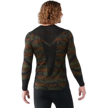 

Intraknit Merino 200 Pattern Crew мужские Smartwool, цвет Winter Moss Mountain