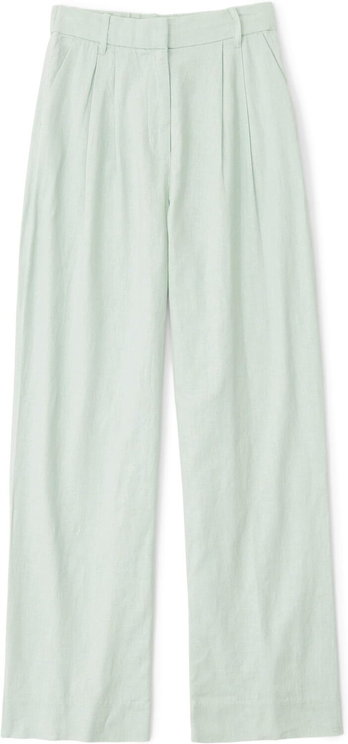 

Широкие брюки из льняной смеси Abercrombie & Fitch, зеленый