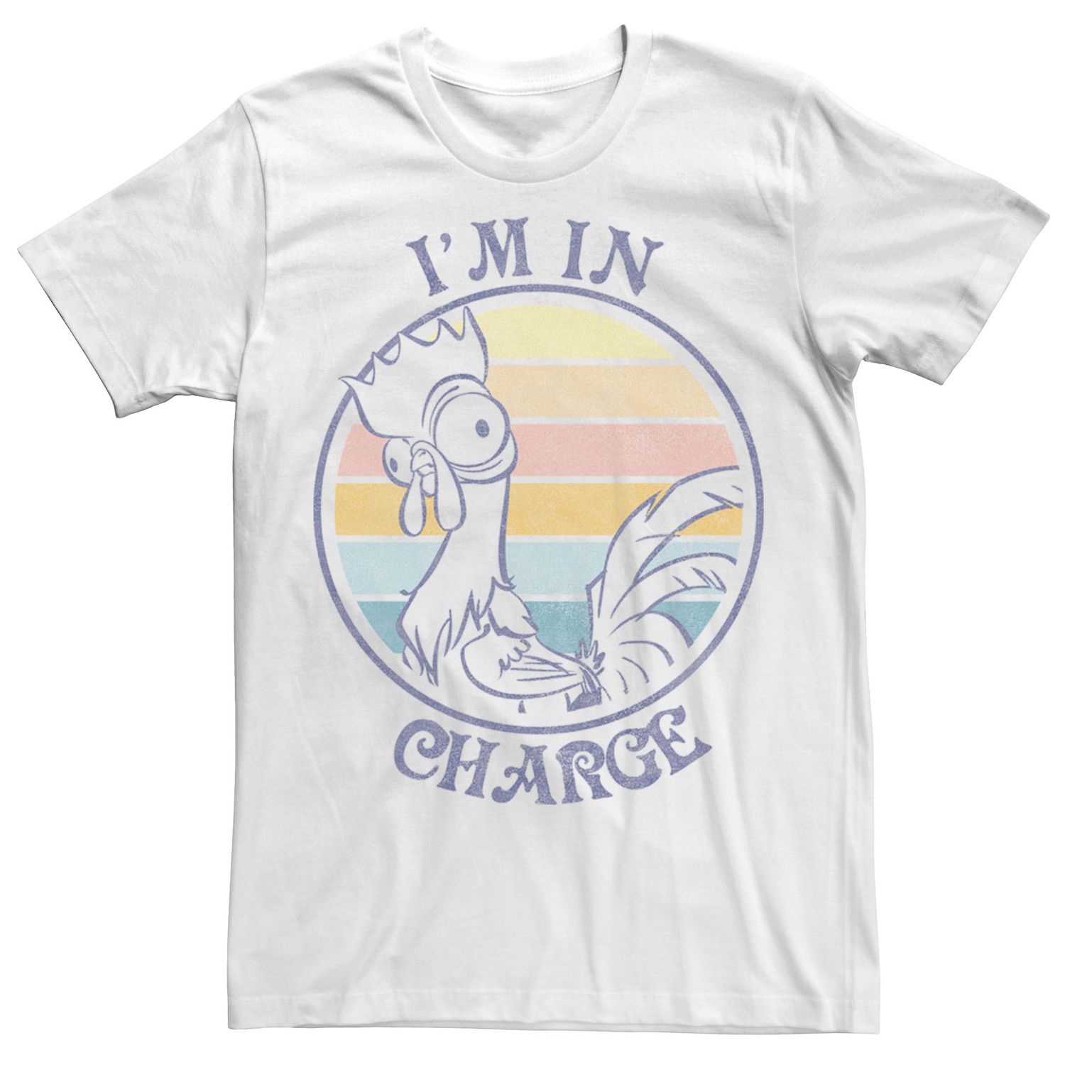 Мужская флисовая футболка Moana Hei Hei I'm In Charge Sunset Disney