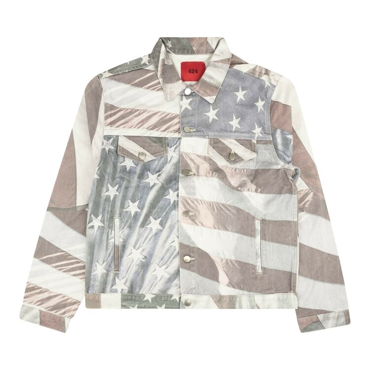 

Куртка 424 American Flag Denim 'Multicolor', разноцветный