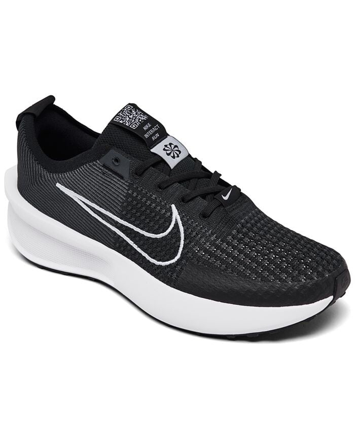

Мужские беговые кроссовки Interact Run от Finish Line Nike, цвет Black, White
