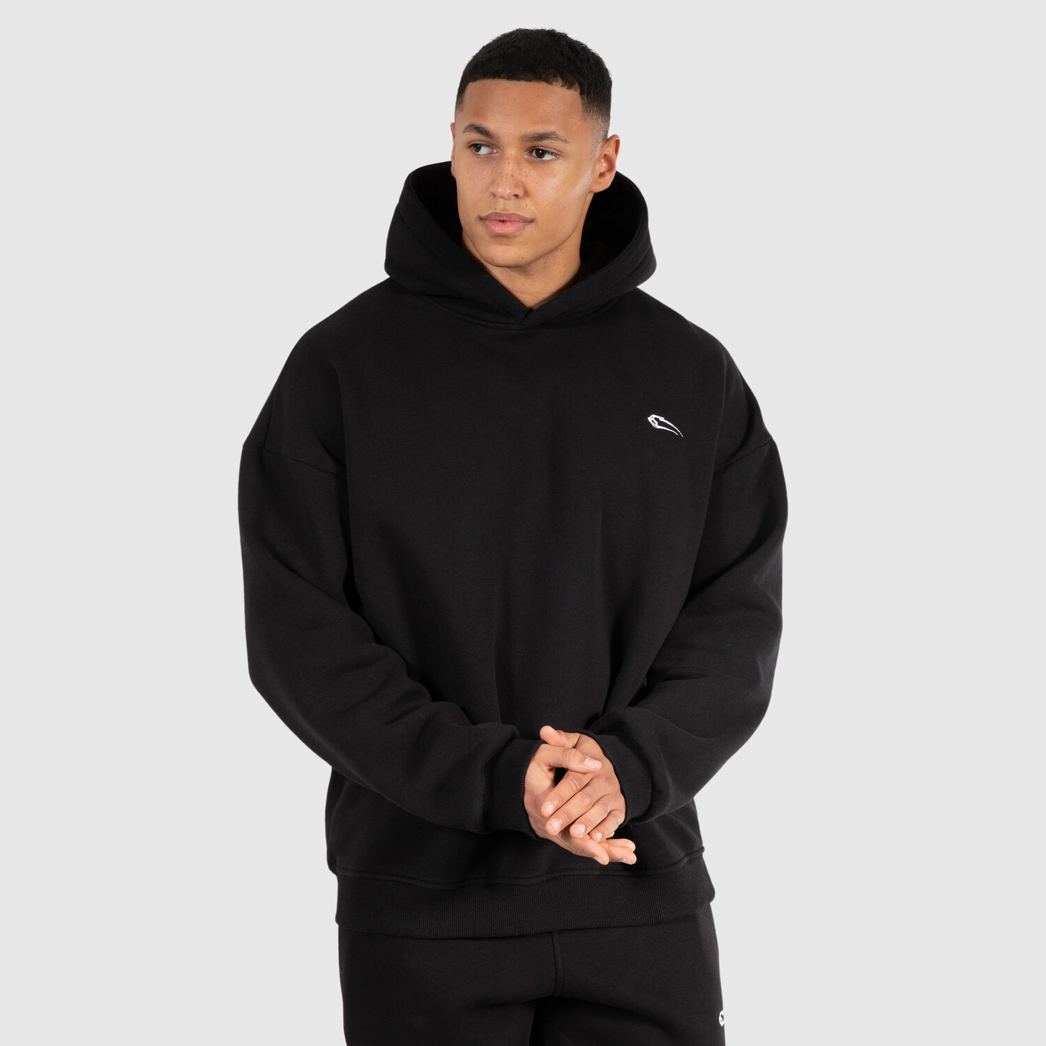 

Толстовка SMILODOX Oversize Unisex Hoodie Rocco, черный