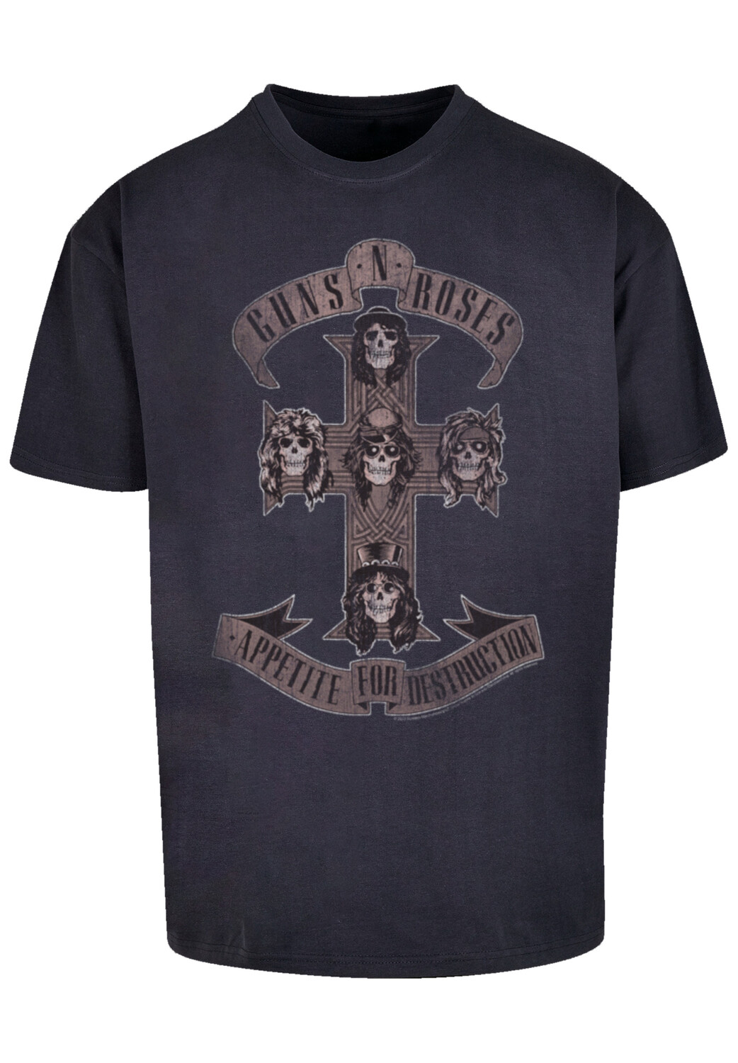 

Футболка F4NT4STIC Guns 'n' Roses Hard Rock Musik Band, темно-синий