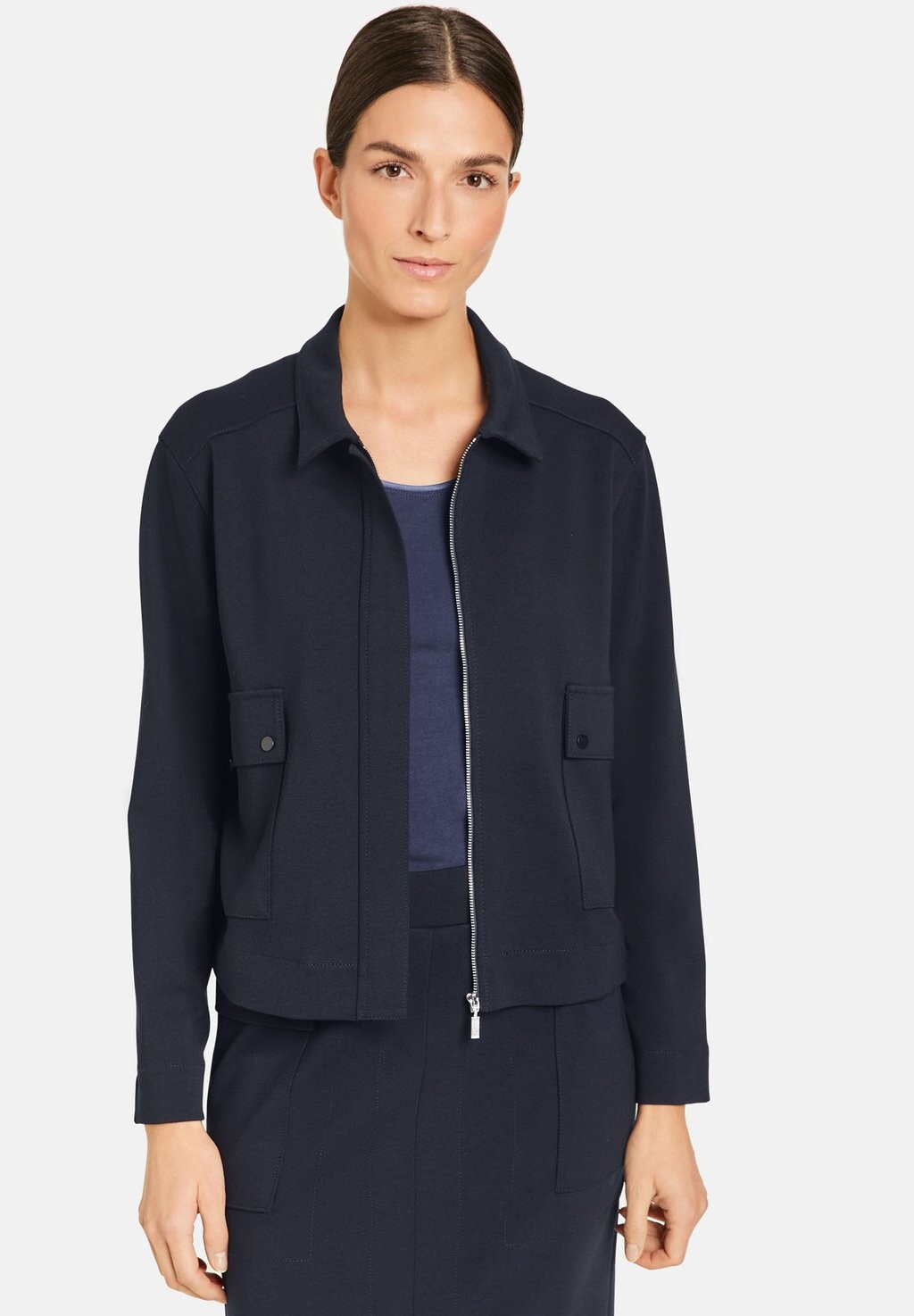 

Легкая куртка ELEGANTE MIT AUFGESETZTEN TASCHEN Gerry Weber, цвет navy