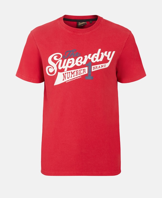 

Футболка органик Superdry, красный