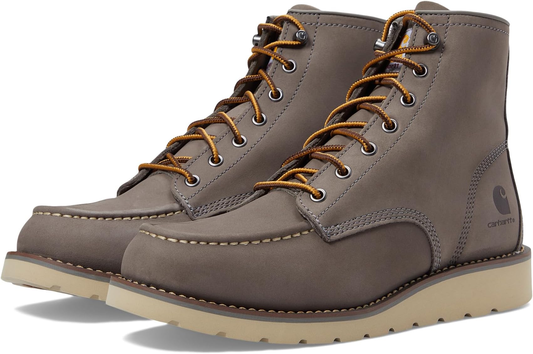 Рабочая обувь с мягким носком 6 Moc Toe Wedge Boot Carhartt, цвет Grey Nubuck