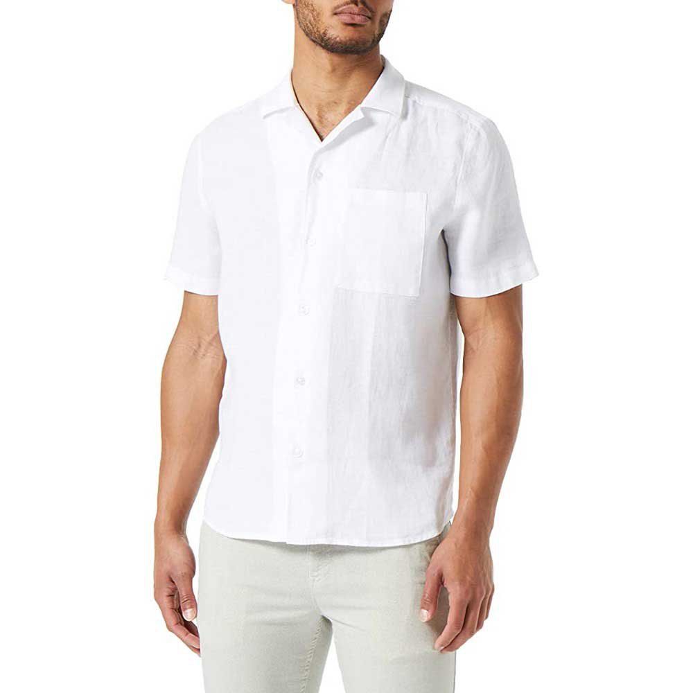 Рубашка с коротким рукавом HUGO Ellino 10248298, белый