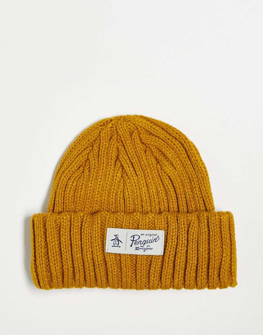 

Желтая рыбацкая шапка-бини с логотипом Original Penguin