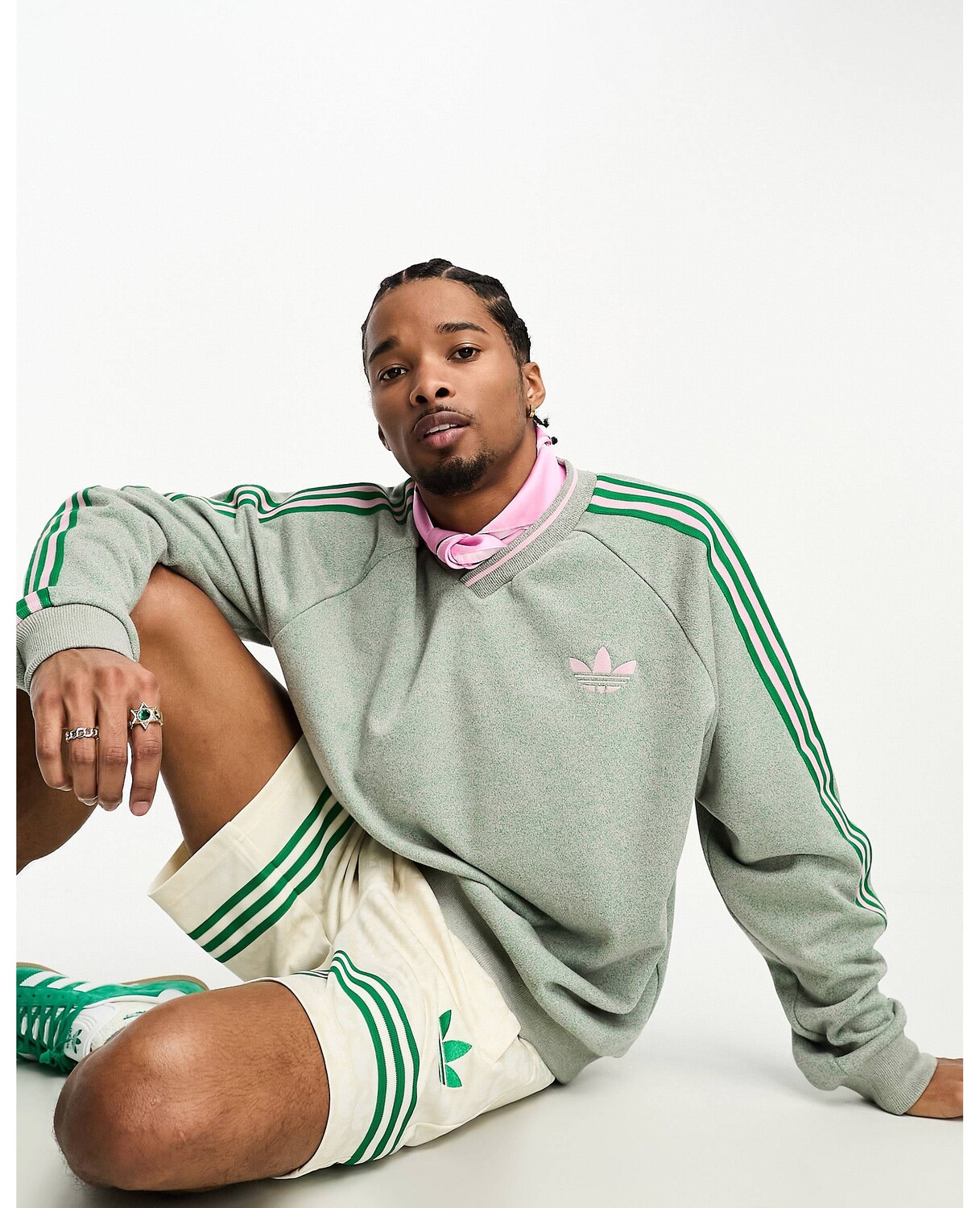 

Зеленая толстовка в стиле 70-х adidas Originals adicolor 70s, Зеленый