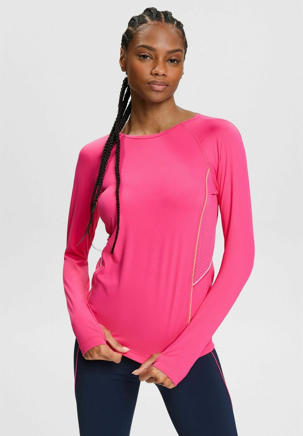 

Рубашка с длинным рукавом SLIM FIT Esprit, цвет pink fuchsia