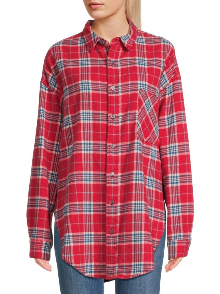 

Рубашка в клетку Plus Linder Nsf, цвет Crimson Plaid