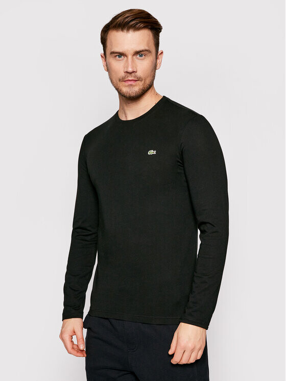 

Классический крой с длинными рукавами Lacoste, черный